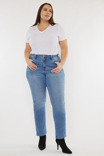 Kancan Full Size Cat's Whiskers High Waist Jeans