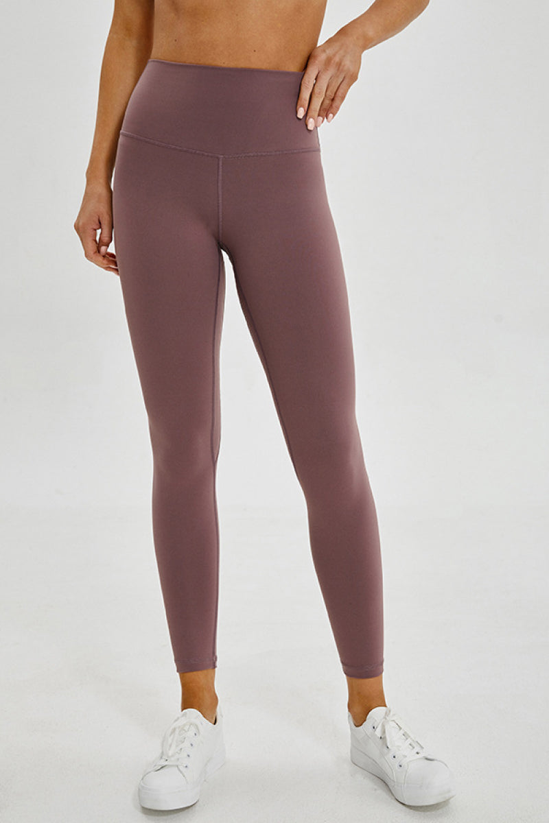 Wide Seamless Band Waist Sports Leggings